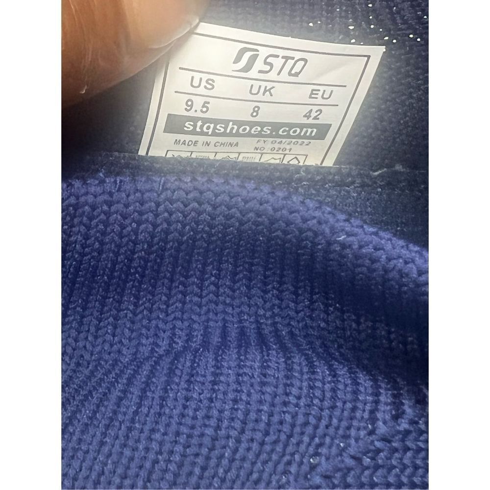 OSTQ Blue White Slip on Tennis Shoe Fits Like A Glove./Brand New - Picture 9 of 11
